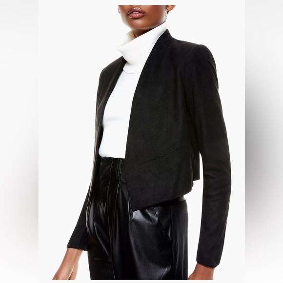 Alice + Olivia
New Harvey Suede Open-Front Jacket - Picture 10 of 15